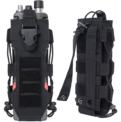 #ad Tactical Molle Water Bottle Bag Military Belt Holder Kettle Pouch Outdoor Hiking $11.72