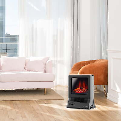#ad Ultra Ceramic Fireplace Heater Black $111.59