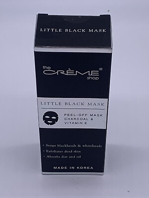 #ad The Creme Shop Peel Off Little Black Facial Mask Charcoal Vitamin E 3.38oz $16.95