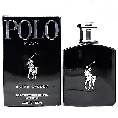 #ad Polo Black by Ralph Lauren 4.2 Oz 125 Ml – Men#x27;s EDT Original Sealed Box $31.99