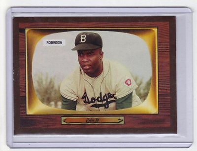 #ad #ad Jackie Robinson #x27;55 Brooklyn Dodgers Hall Of Famer Color TV series NM cond. $7.95