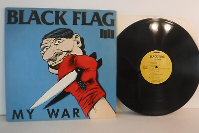 #ad Black Flag My War 1984 SST Records SST 023 Misprint Rare Black Translucent $220.00