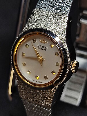 #ad Vintage Excellent condition Seiko ladies watch battery replaced From Japan $75.00