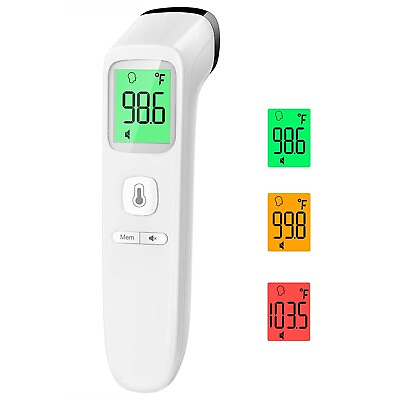 #ad Forehead Thermometer Baby and Adults W Fever Alarm LCD Display Memory Function $11.97