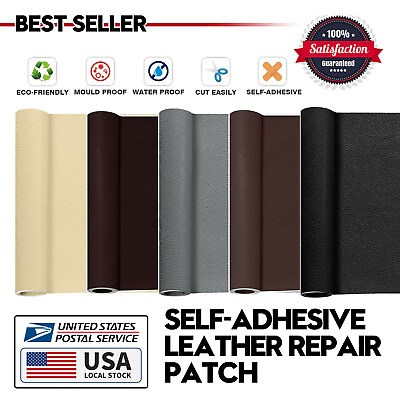#ad Leather Repair Kit Self Adhesive Patch Stick on Sofa Clothing Car Seat Couch $16.99