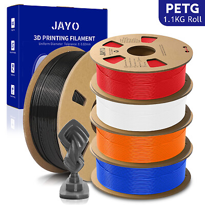 #ad JAYO 1.1KG PETG 3D Printer Filament 1.75mm High Stability Clog Free Multicolor $17.39