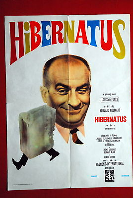 #ad HIBERNATUS FRENCH DE FUNES 1969 RARE EXYU MOVIE POSTER $16.74