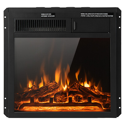 #ad 18quot; Electric Fireplace Insert 5100 BTU Freestanding Heater with Remote Control $149.99