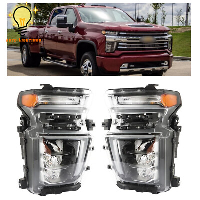 #ad Headlights Headlamps For Chevy Silverado 2020 2023 Driver Sideamp;Passenger Side $756.38