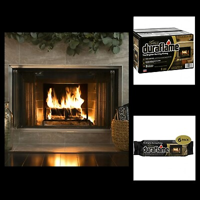 #ad Duraflame Fire Logs 6 Pack 4.5lb Bright Burning 3 Hour Burn Time Fast Lighting $26.55