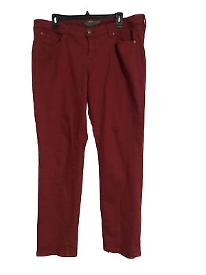 #ad TORRID Boyfriend Straight Vintage Stretch Red Jeans 16R $19.99