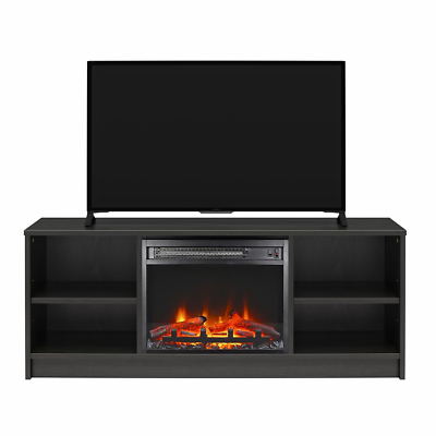 #ad ELECTRIC FIREPLACE TV STAND for TVs up to 55quot; Entertainment Console Heater $125.52