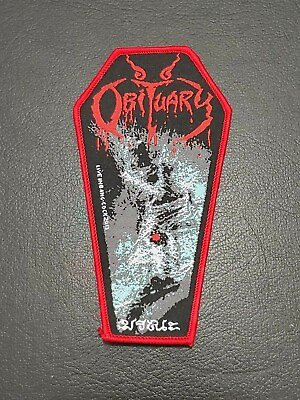 #ad Obituary Cause Of Death Patch for jacket t shirt Iron on Clothing Woven Badge $9.99