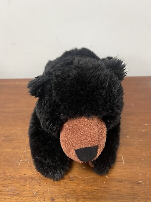 #ad Aurora World Adorable Soft Cuddly Black Bear 15quot; Plush Toy Medium Black Brown $11.97