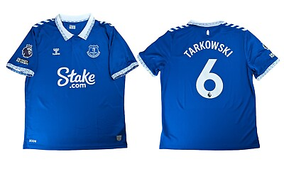 #ad James Tarkowski Everton 23 24 Home Jersey Hummel Men#x27;s NWT sz XL $74.99