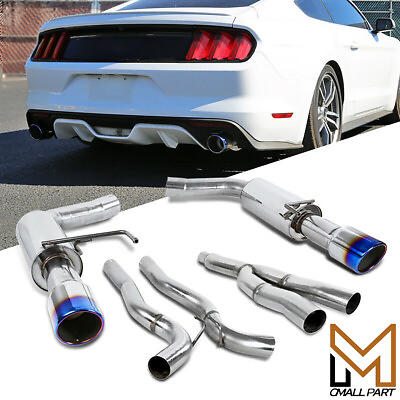 #ad NEW Catback Exhaust Fits 2015 2021 Ford Mustang 2.3L EcoBoost Burnt Tip Kit US $247.99