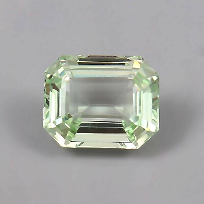 #ad Natural Flawless Light Green Sapphire Radiant Loose Cut Gemstone 10.75 Ct $63.90