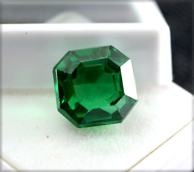 #ad 11.00 Ct Natural Certified Unheated Untreated Emerald ACut Loose Gemstone E1233 $19.49