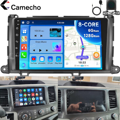 #ad 6128GB For Toyota Sienna 2011 2014 Android 13 Car Stereo Radio GPS Navi Carplay $179.99