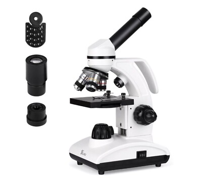 #ad TELMU Microscopes for Students Adults 40X 1000X Compound Monocular Microscope $77.25
