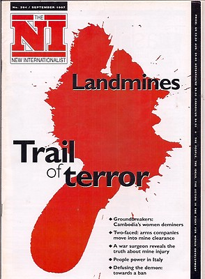 #ad new internationalist SEPT 1997 TRAIL OF TERROR LANDMINES. GBP 6.50
