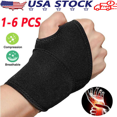 #ad #ad Wrist Hand Brace Support Carpal Tunnel Sprain Arthritis Gym Splint Left Right $5.99