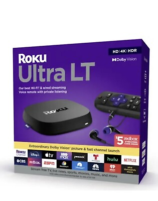 #ad Roku Ultra LT 2022 HD Digital Streaming Device Black $63.99