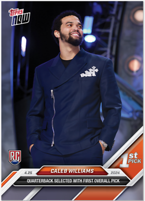 #ad #ad 2024 Topps Now 1st Overall Pick #D 1 Caleb Williams RC Rookie PRESALE $9.99