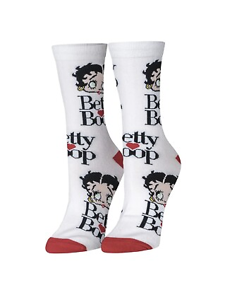 #ad Crazy Socks Betty Boop Fun Print Novelty Crew Socks for Women $9.99