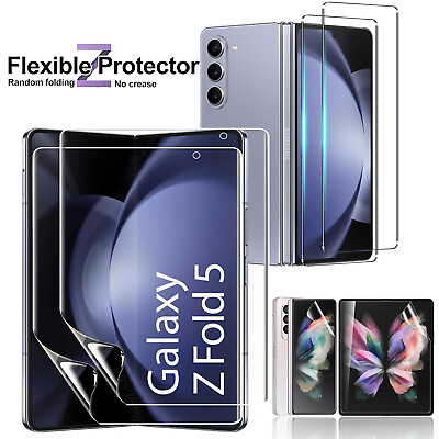 #ad For Samsung Galaxy Z Fold 3 4 5 5G Hydrogel FrontInside Screen Protector Cover $13.96