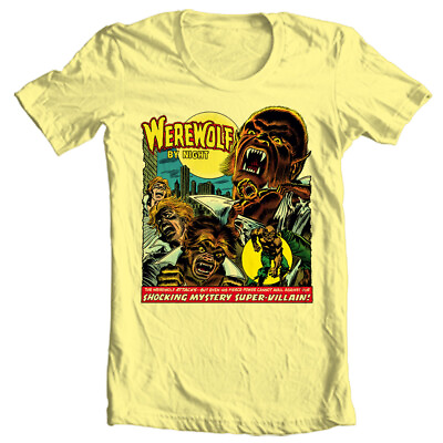 #ad Werewolf by Night 70#x27;s T Shirt Retro Marvel Vintage Comics Graphic Tee $26.99