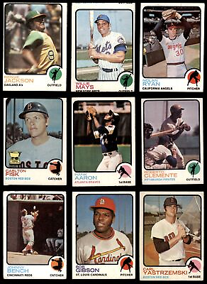 #ad 1973 Topps Baseball Low Number Complete Set Cards #1 528 3 VG $1070.00