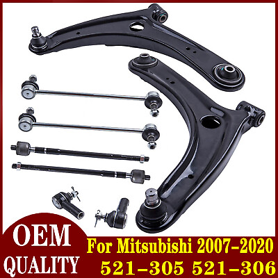 #ad Front Control Arm Ball Joint Tie Rod Sway Bar Link Steering Suspension Kit 8pc $78.98