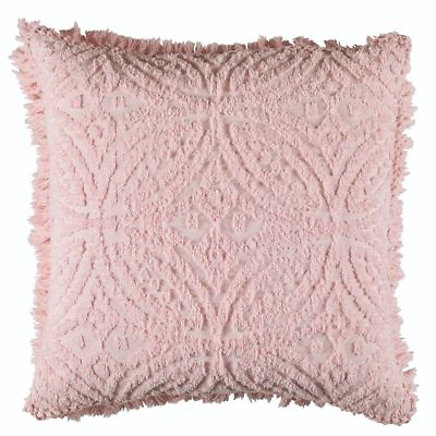 #ad Bianca Savannah Soft Cotton Chenille European Pillowcase Pink AU $39.95