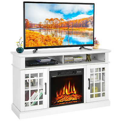 #ad #ad Fireplace TV Stand 48quot; W Electric 1400W Fireplace for TVs up to 50 Inches $289.99