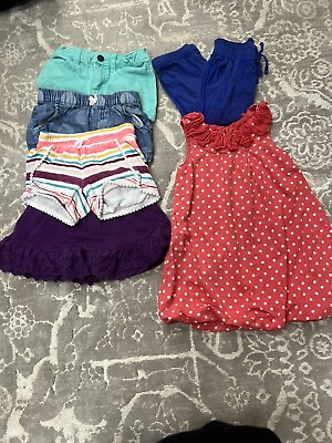 #ad Girls summer Clothing Lot Dress Shorts sz 4 Gap Cherokee Childrens Place $22.50