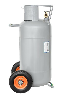 #ad 40 LB Horizontal and Vertical HOG Propane Cylinder with Wheels $199.95