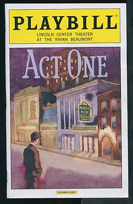 #ad Playbill Act One Lincoln City Vivian Beaumont $8.95
