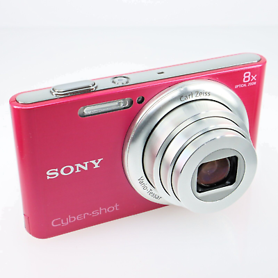 #ad SONY DSC W730 Cyber shot Digital Camera 16.1 MP 8x Zoom With SD Card Pink $119.50