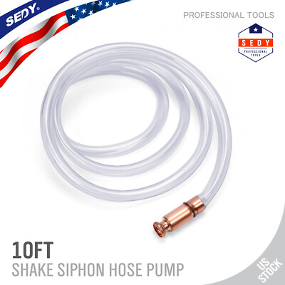 #ad 10FT X 3 4quot; Siphon Hose Pump Self Priming Jiggler Shaker Transfer Fuel Water Oil $14.29