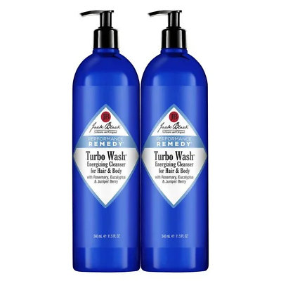 #ad Jack Black Turbo Wash Energizing Hair amp; Body Cleanser 2 @11.5 OZ 23 OZ TOTAL $29.99