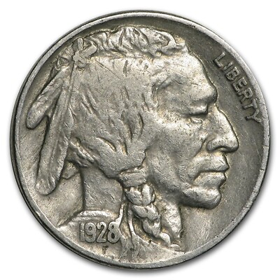 #ad 1928 P Buffalo Nickel G VG $2.55