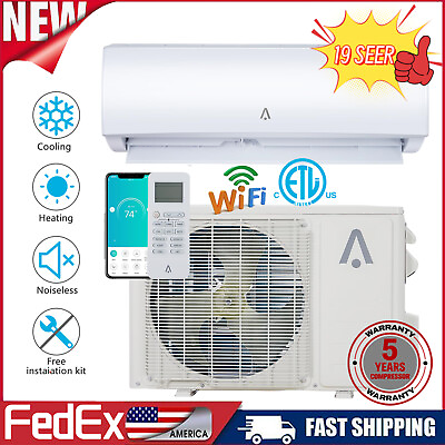 #ad 9000 24000 36000 BTU Mini Split Air Conditioner amp; Heat Pump 19 SEER2 Inverter AC $529.99
