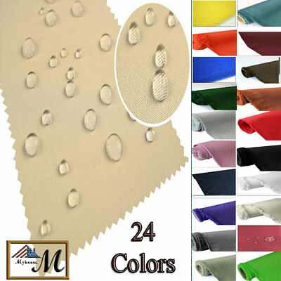 #ad Canvas Fabric Waterproof Outdoor 56quot; 60quot; wide 600 Denier 24 COLORS By The Yards $39.99