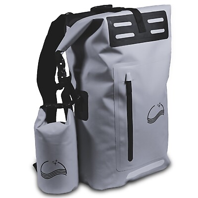 #ad 35L Dry Bag Backpack ; Waterproof Backpack and 2L Pack; Grey Bag Dry Bag $30.00