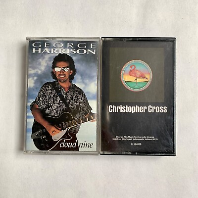 #ad Vintage Cassette Tapes Lot of 2 Christopher Cross George Harrison $9.95