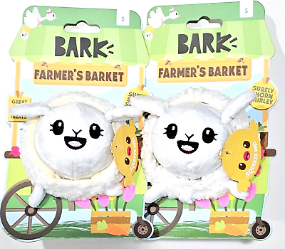 #ad 2 Bark Farmer#x27;s Barket Dog Toy Treat Hiding Crinkle Sheep $25.99