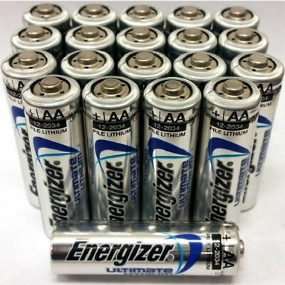 #ad 20 Qty Energizer Ultimate Lithium 1.5 V AA Batteries Extreme Performance 2044 $19.00