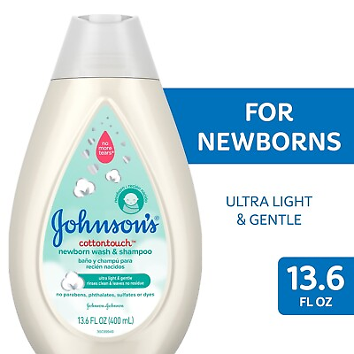 #ad JOHNSON#x27;S Cottontouch Newborn Baby Wash amp; Shampoo Made With Real 400 Ml $9.50