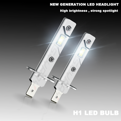#ad H1 6000K Super Bright White 40000LM CSP LED Headlight Bulb Kit High Low Beam DRL $13.99